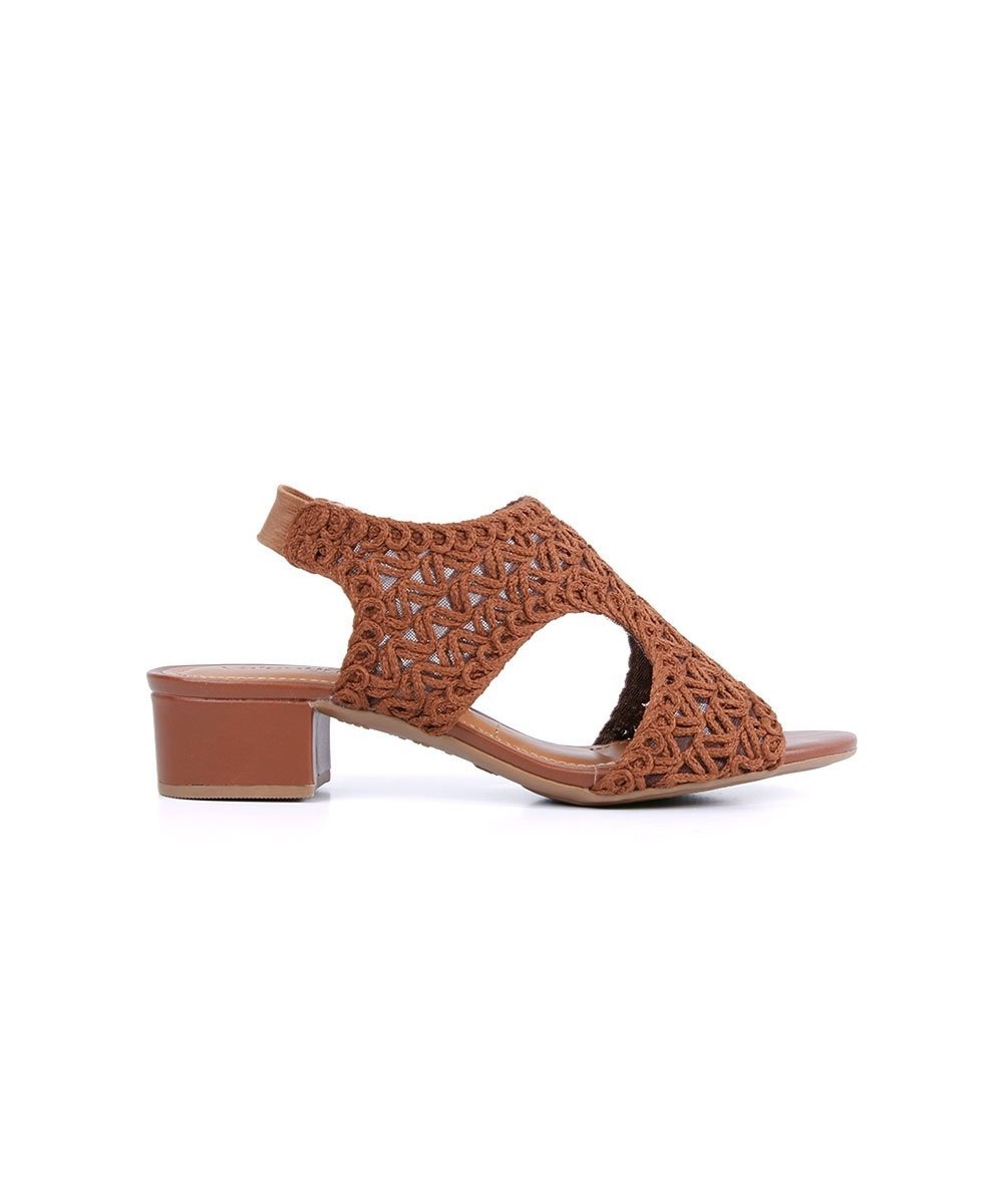 Sandália Salto Valentina 453082 Marrom