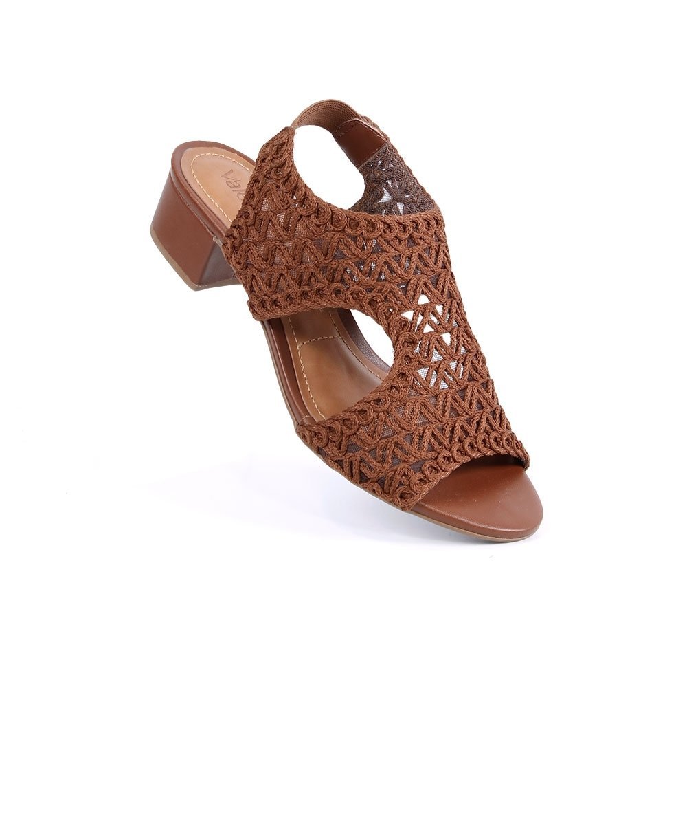 Sandália Salto Valentina 453082 Marrom Marrom 2