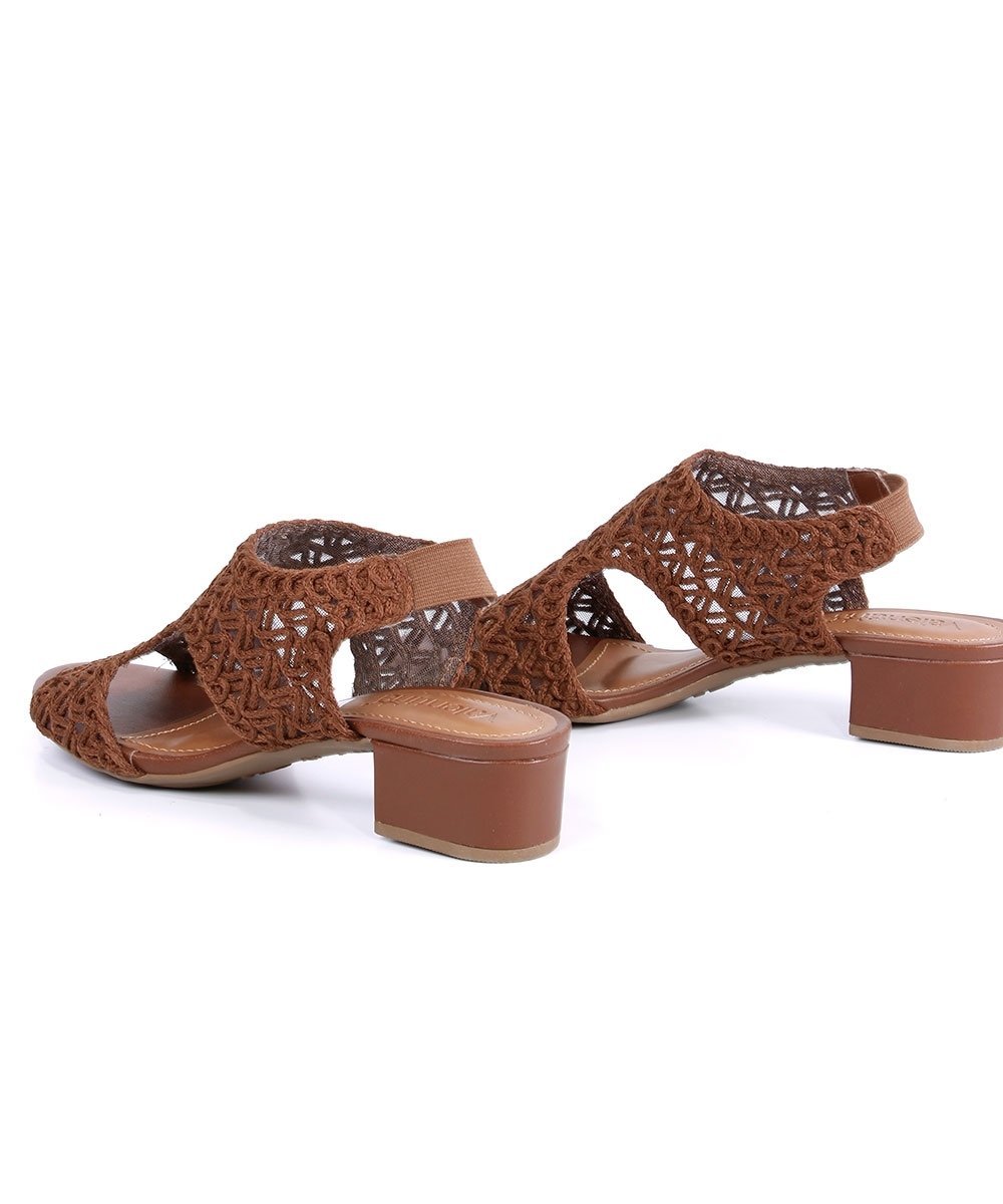 Sandália Salto Valentina 453082 Marrom Marrom 4