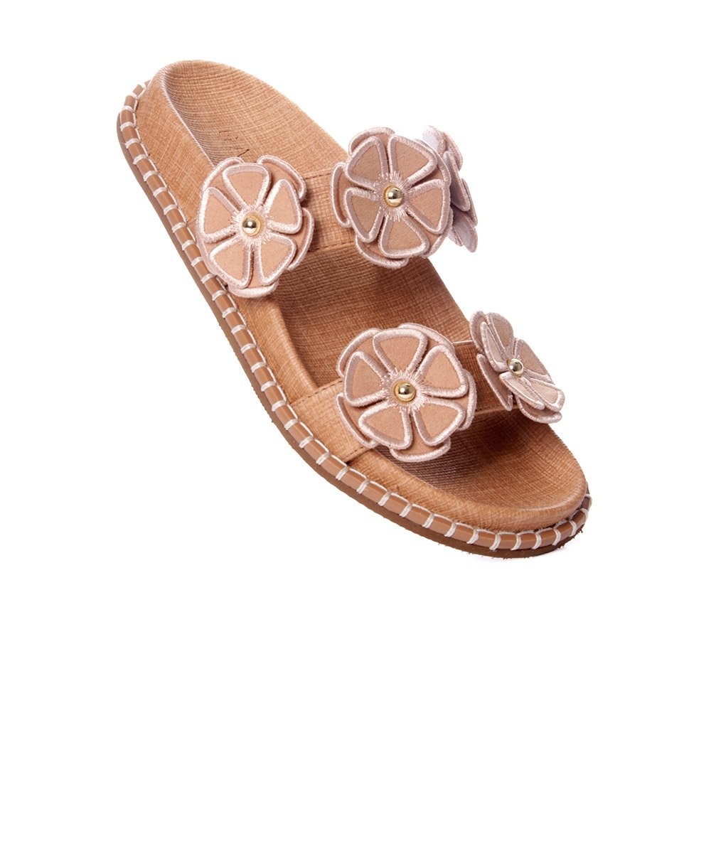 Tamanco Flatform Pixolé Flores Ambar Bege 2