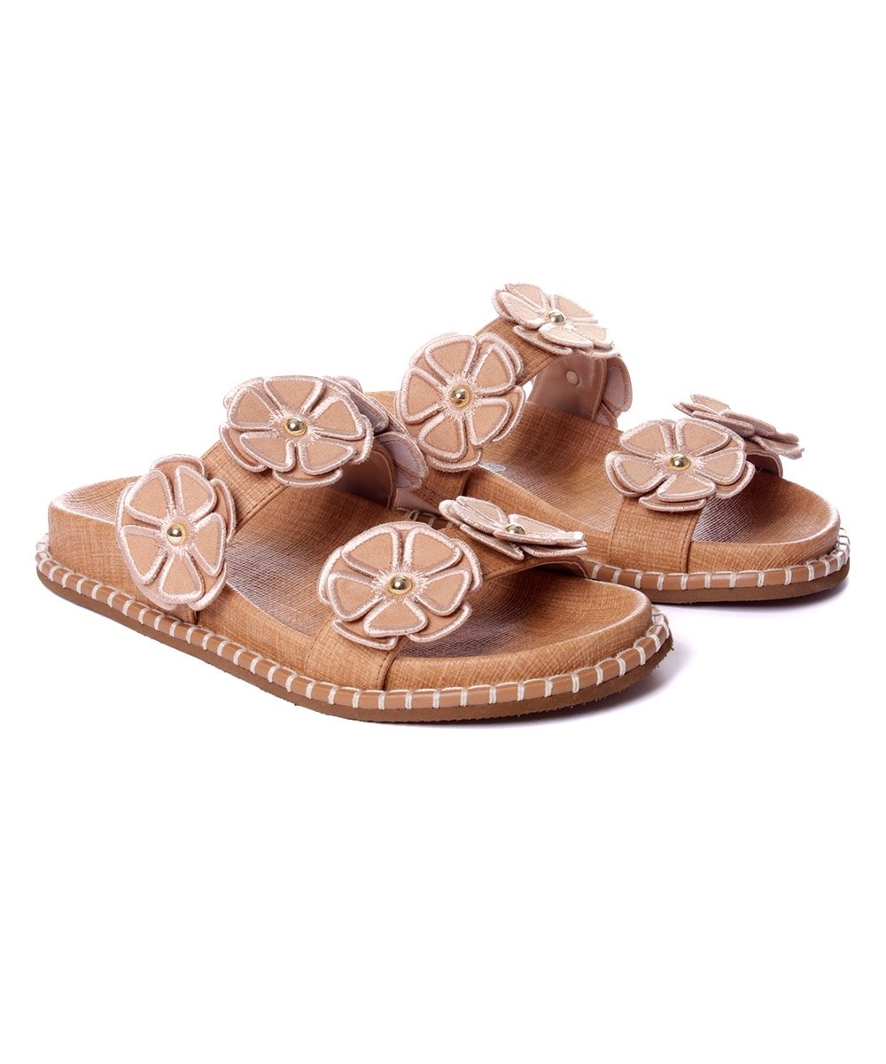 Tamanco Flatform Pixolé Flores Ambar Bege 3