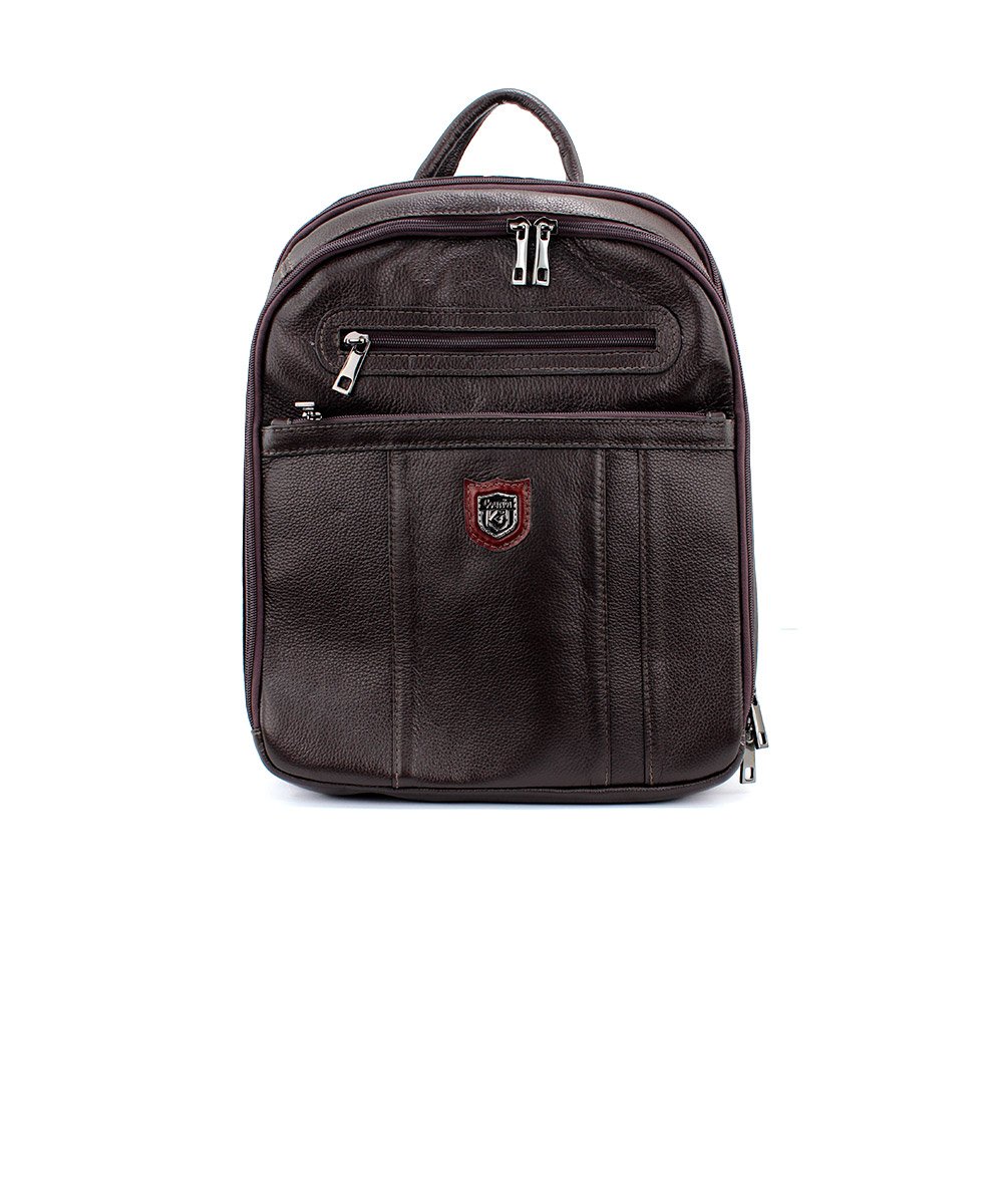 Mochila Porta Notebook Couribi Couro Cafe