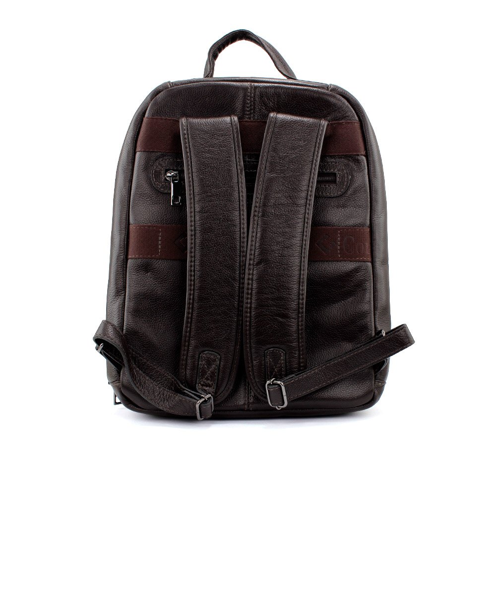 Mochila Porta Notebook Couribi Couro Cafe Marrom 3