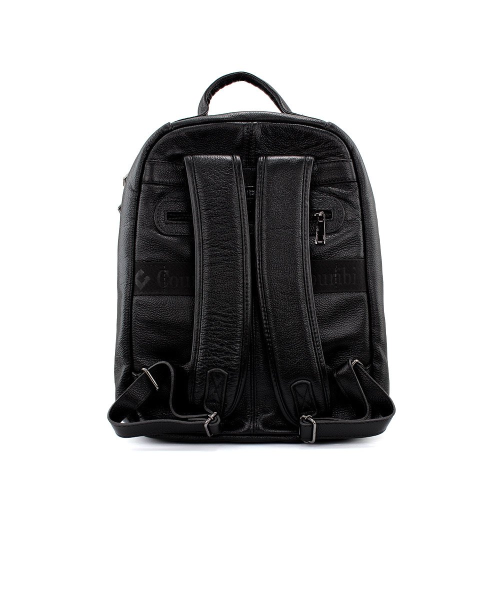 Mochila Masculina Couribi Porta Notebook Couro Preto Preto 3