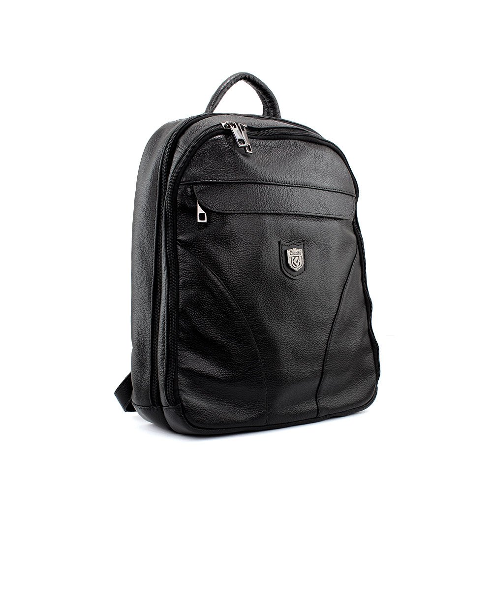 Mochila Masculina Couribi Porta Notebook Couro Preto Preto 4