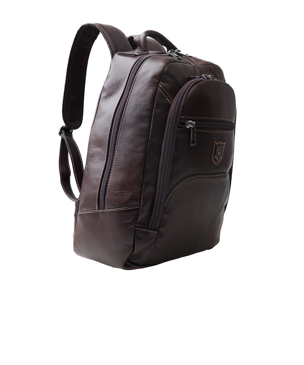 Mochila Masculina Couribi Porta Notebook Couro Cafe Marrom 2