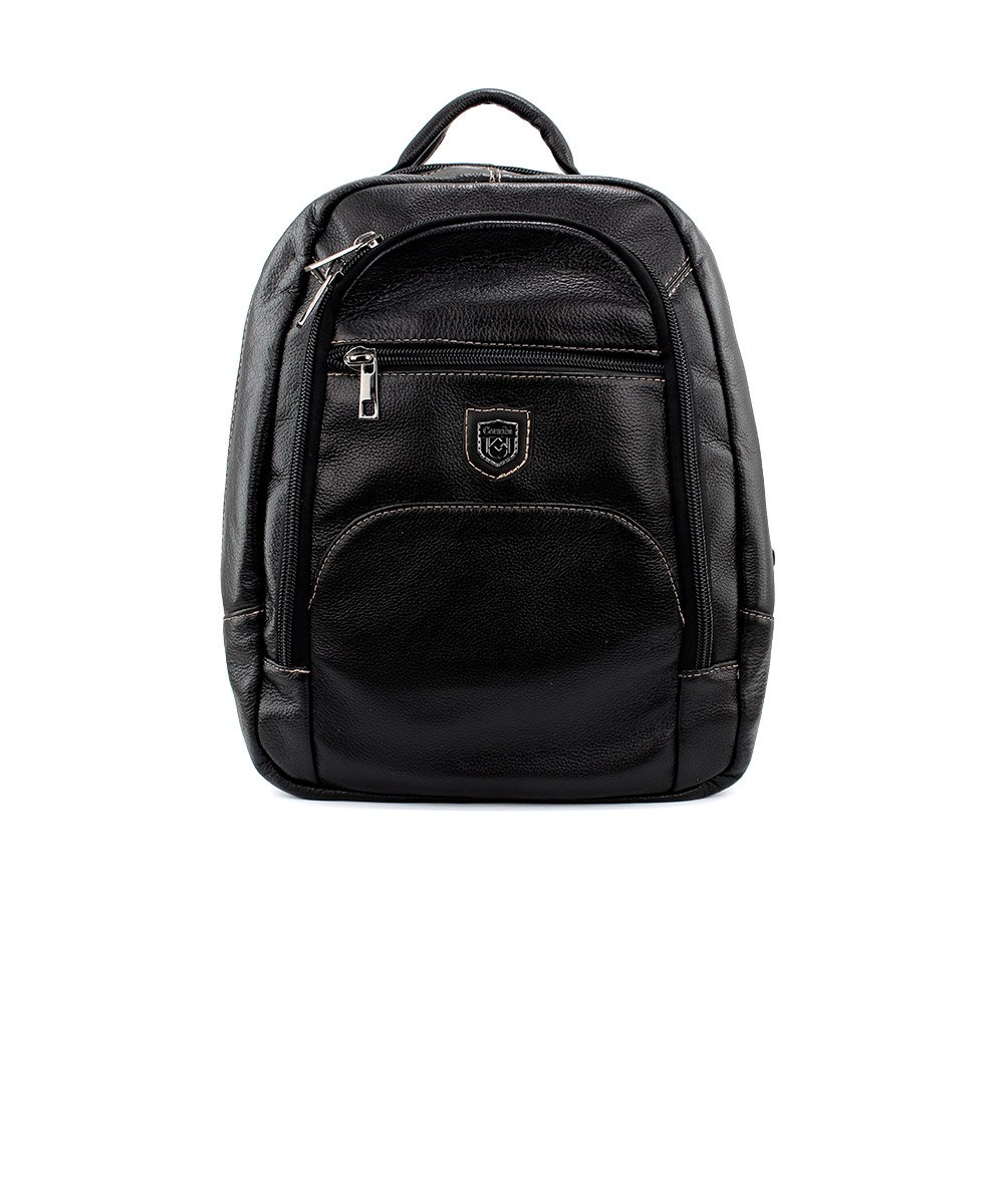 Mochila Masculina Couribi Porta Notebook Couro Preto