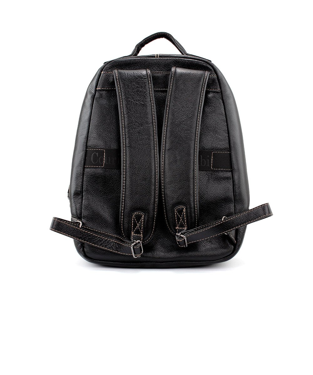Mochila Masculina Couribi Porta Notebook Couro Preto Preto 3