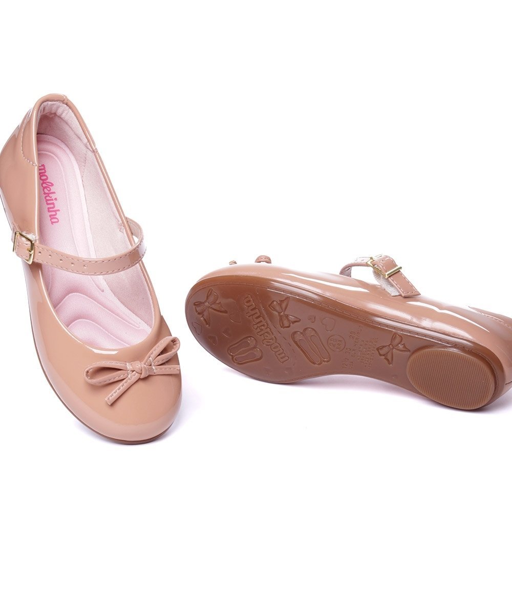 Sapatilha Infantil Molekinha Laço Nude Rosa 5
