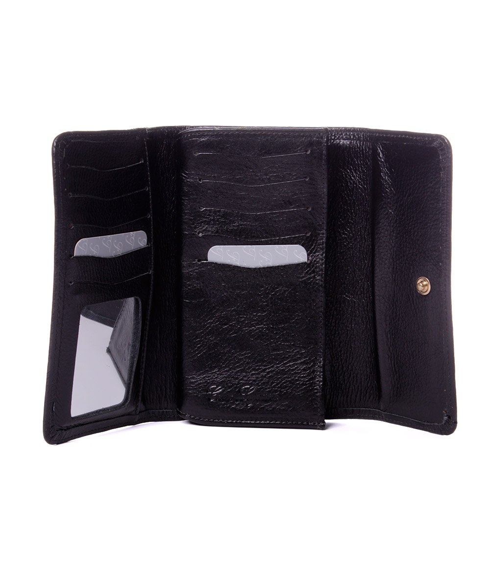 Carteira Feminina Fontanelli Couro Preto Preto 2