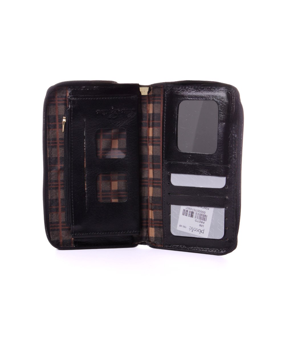 Carteira Feminina Fontanelli Couro Preto Preto 4