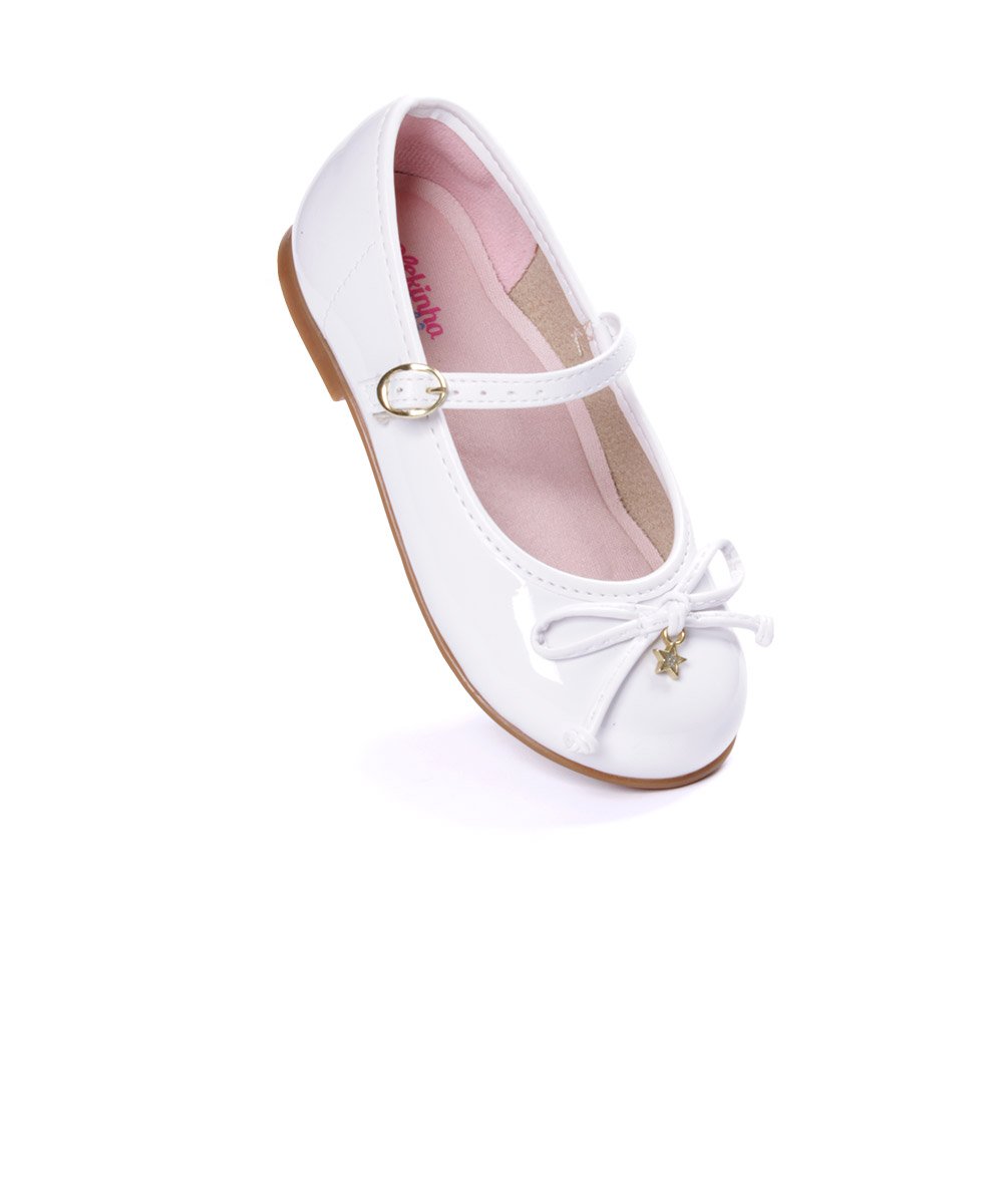 Sapatilha Infantil Molekinha Laço Star Branco Branco 2