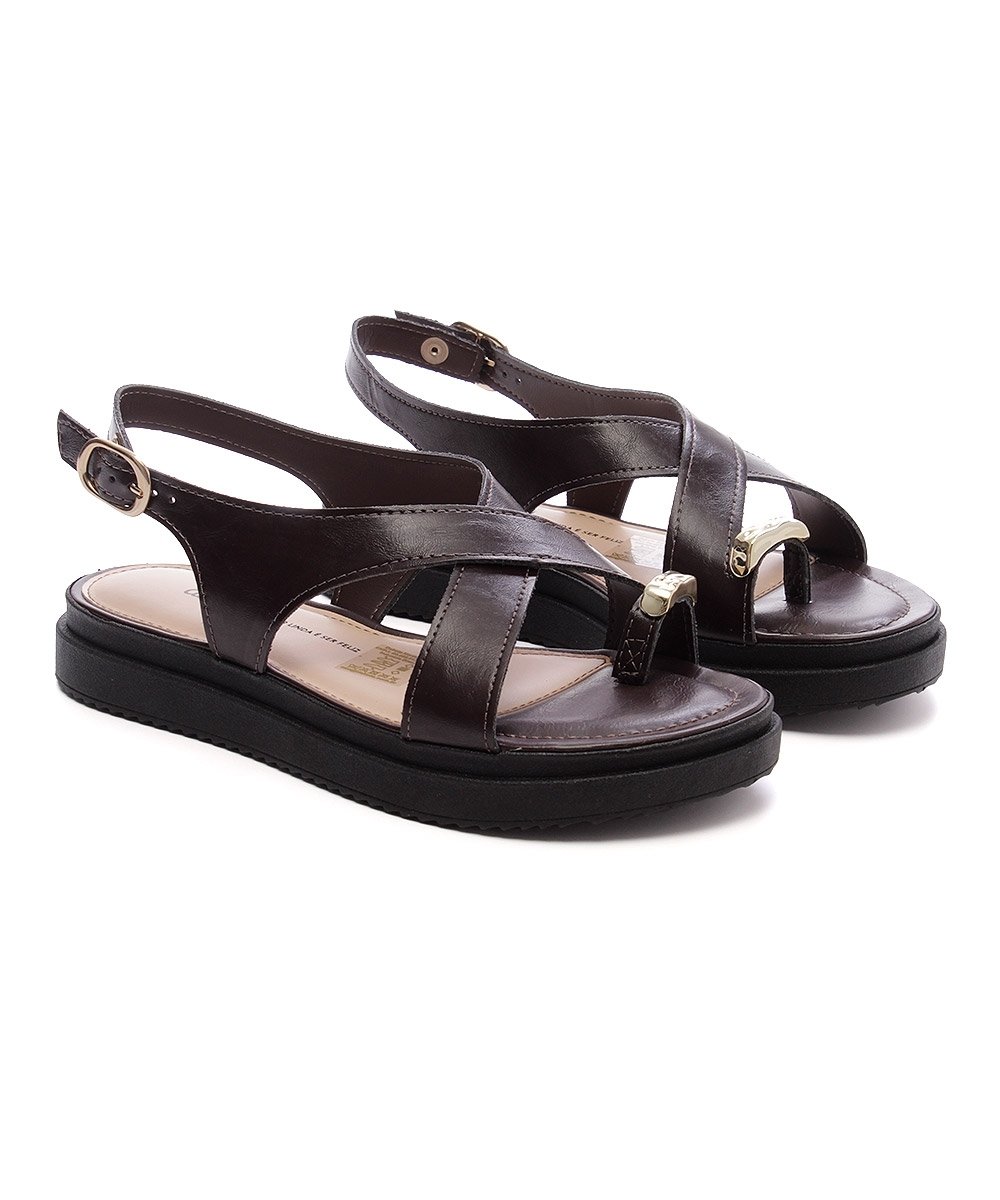 Sandália Flatform Dakota Marrom Marrom 3