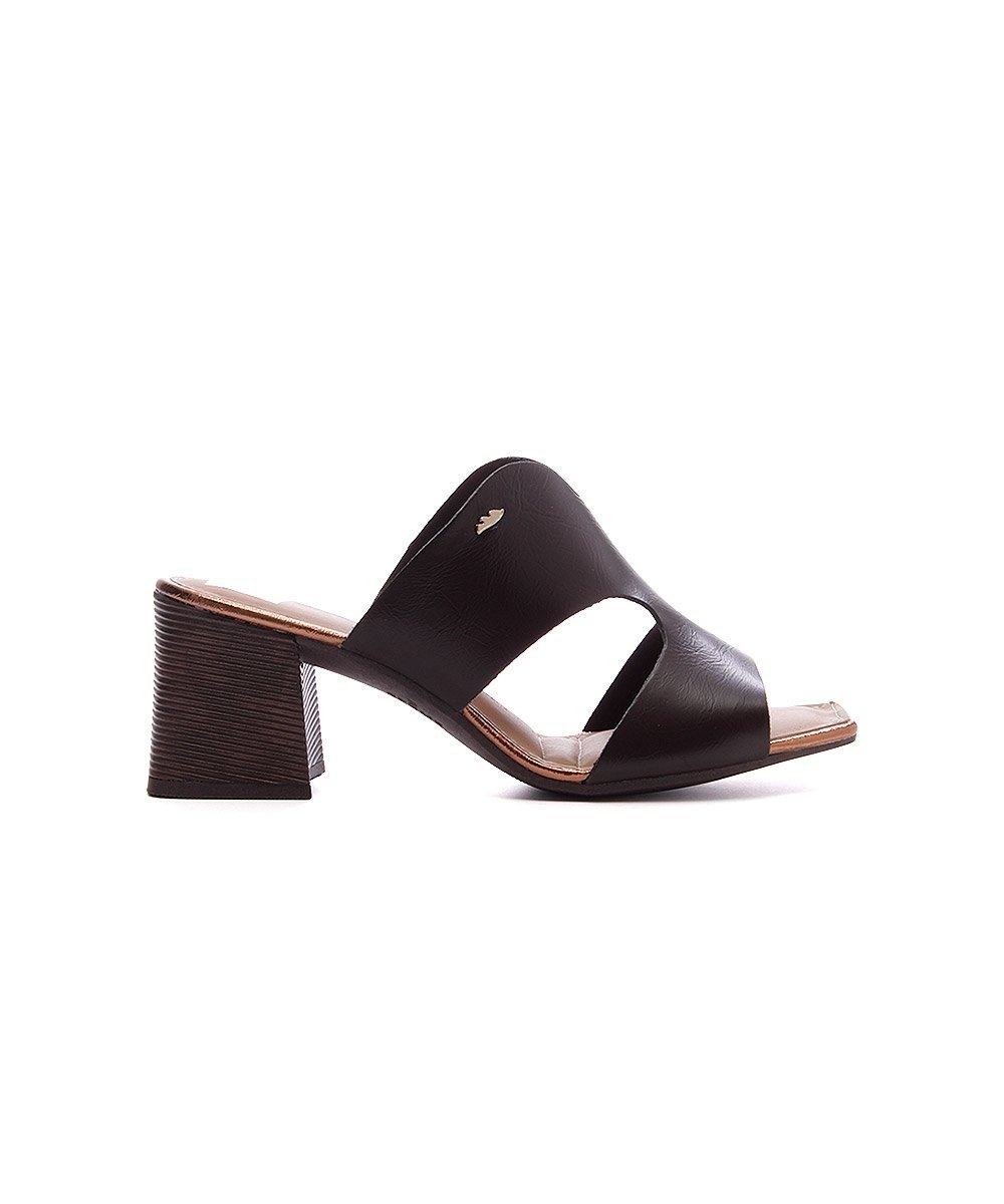 Tamanco Dakota Salto Médio Marrom