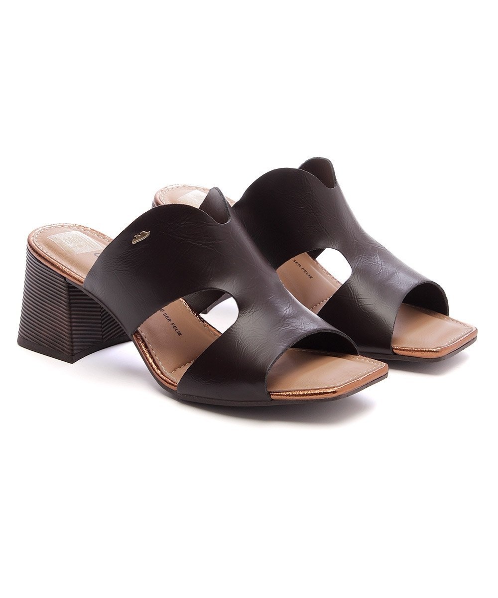 Tamanco Dakota Salto Médio Marrom Marrom 3