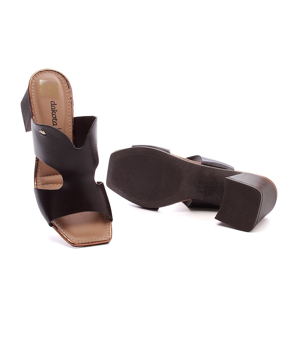 Tamanco Dakota Salto Médio Marrom Marrom 5