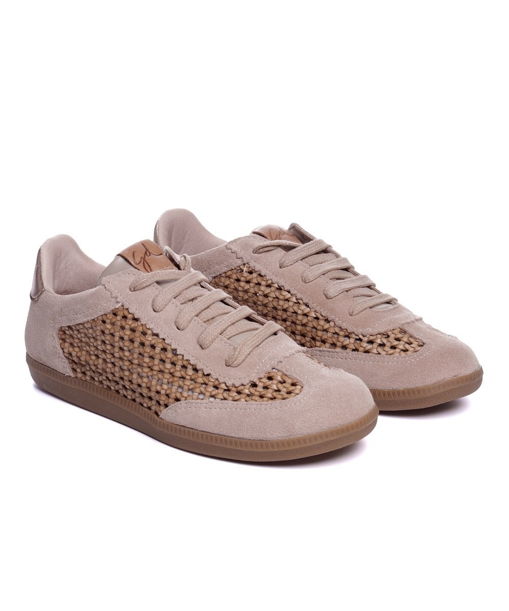 Tênis Feminino Giulia Domna Couro Nude Bege 3