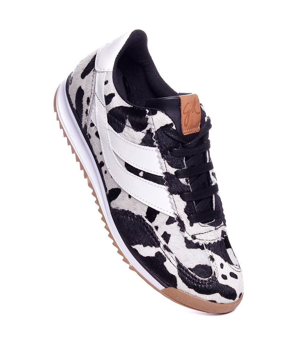 Tênis Feminino Giulia Domna Couro Vaca Animal Print 2