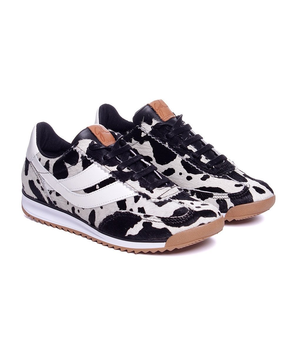Tênis Feminino Giulia Domna Couro Vaca Animal Print 3