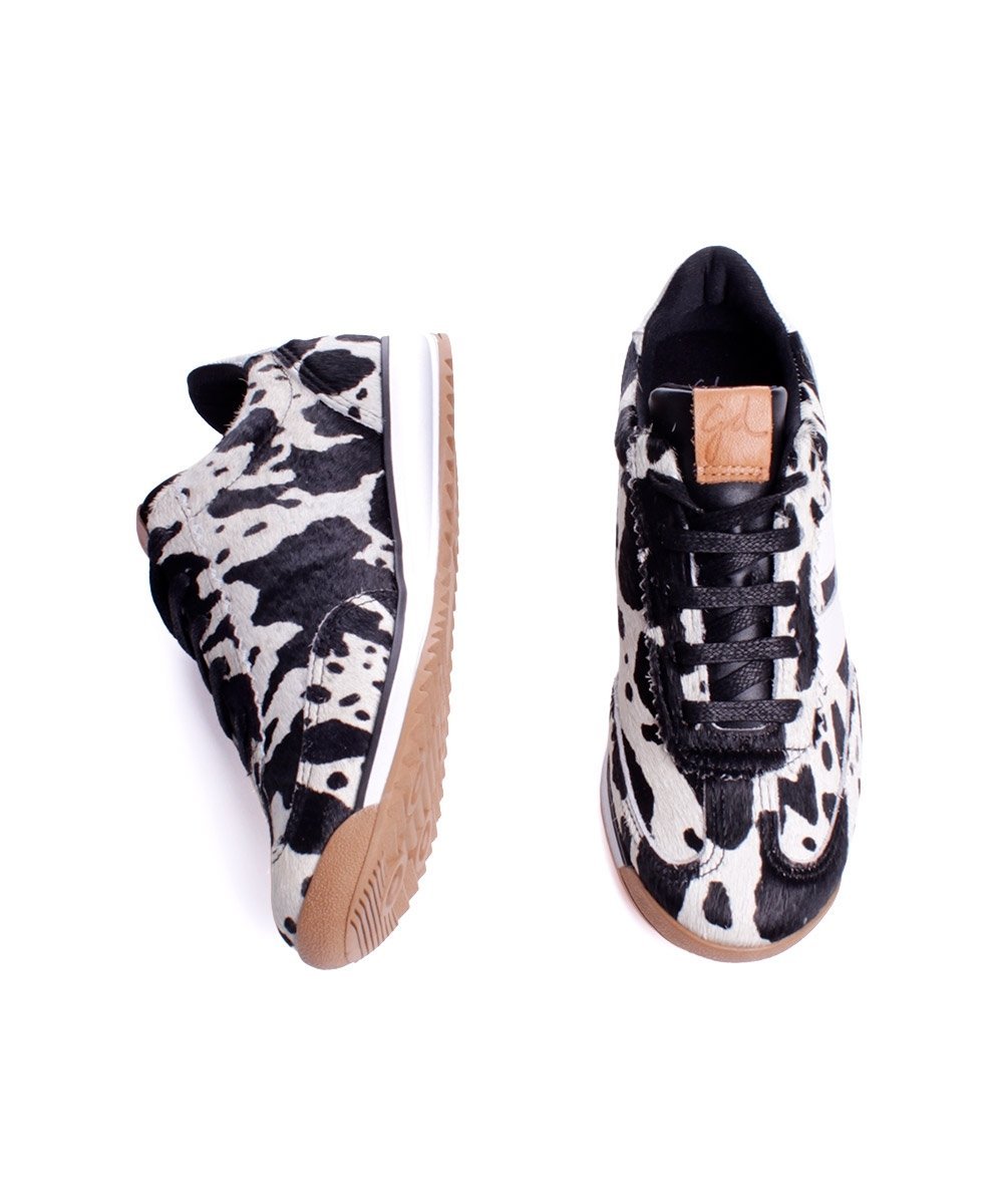 Tênis Feminino Giulia Domna Couro Vaca Animal Print 4