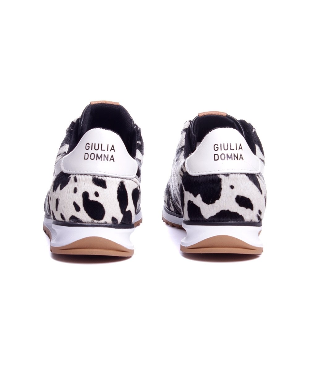 Tênis Feminino Giulia Domna Couro Vaca Animal Print 5