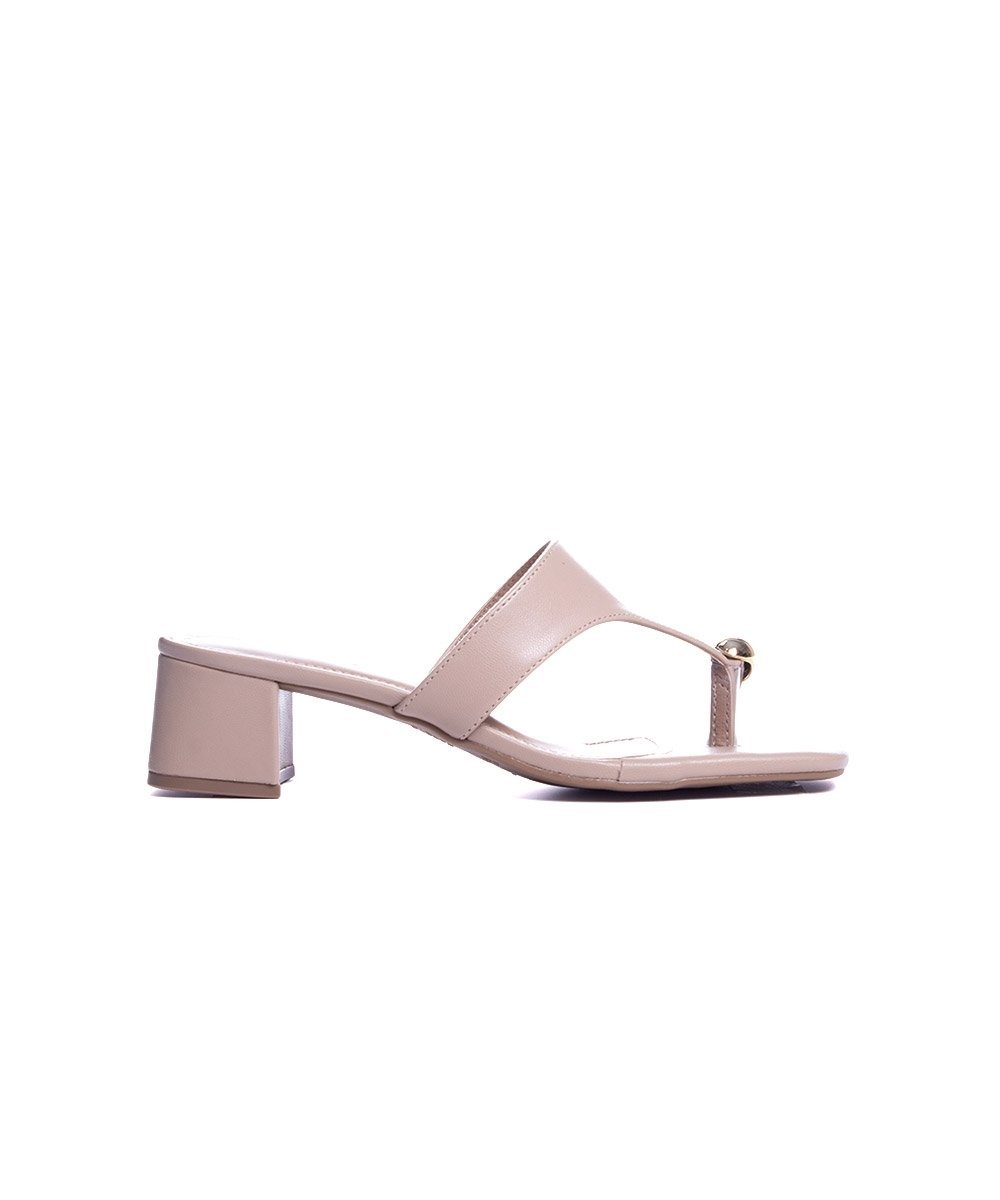 Tamanco Via Marte Salto Baixo Taupy