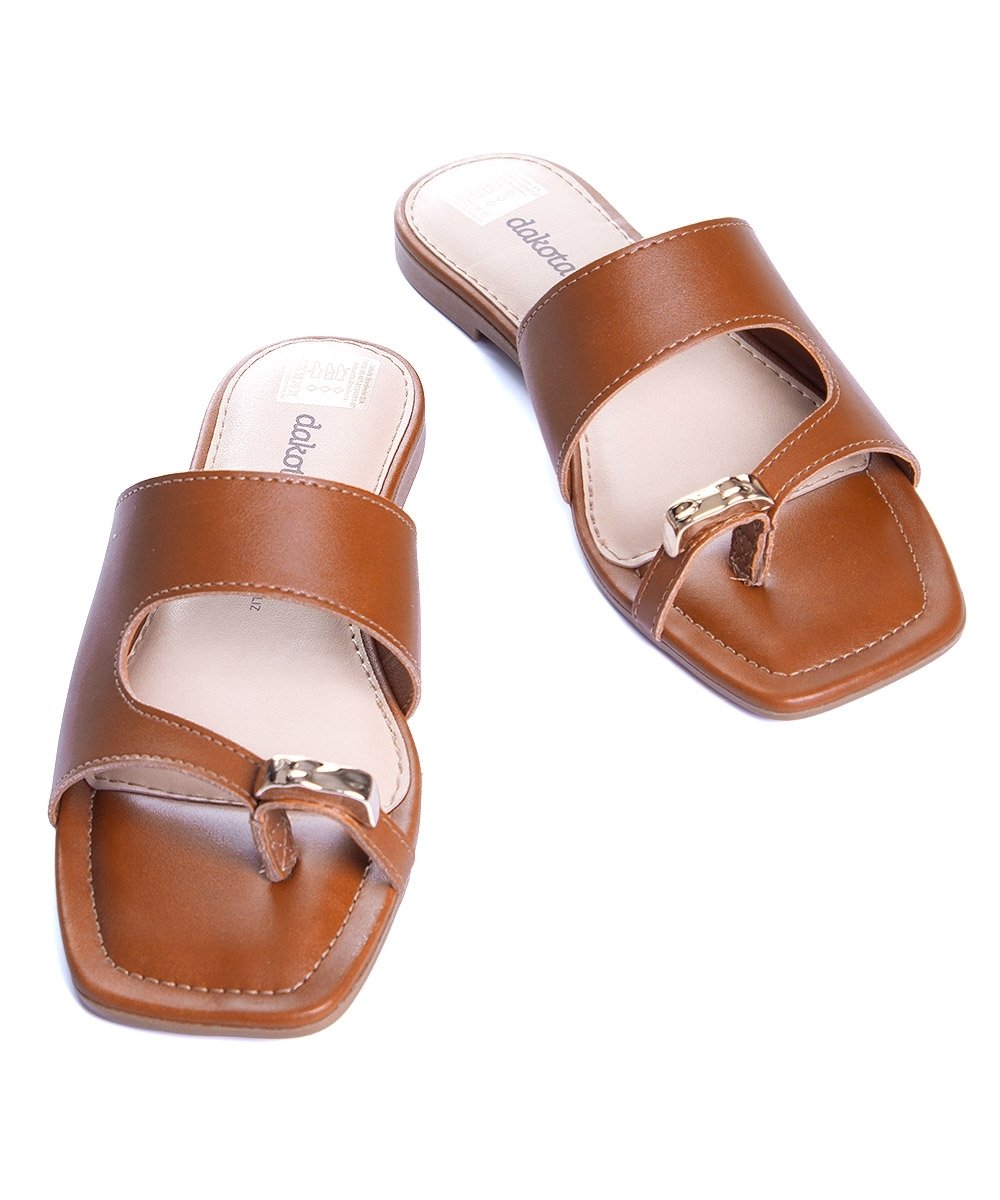 Tamanco Rasteira Dakota Caramelo Caramelo 4