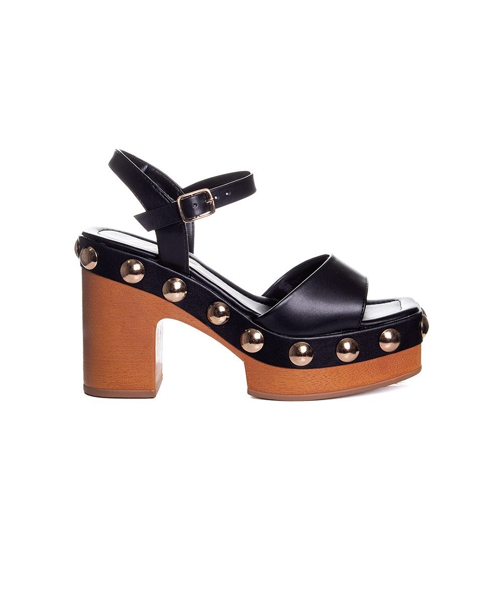 Sandália Meia Pata Zatz Salto Alto Preto Preto 2