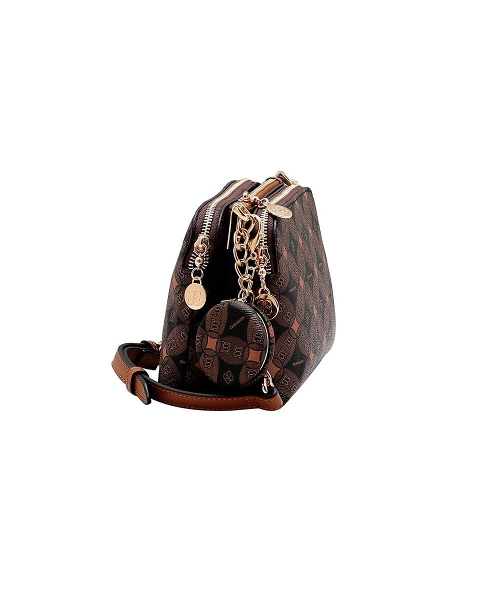 Bolsa Feminina Chenson Monograma Cafe Preto 2