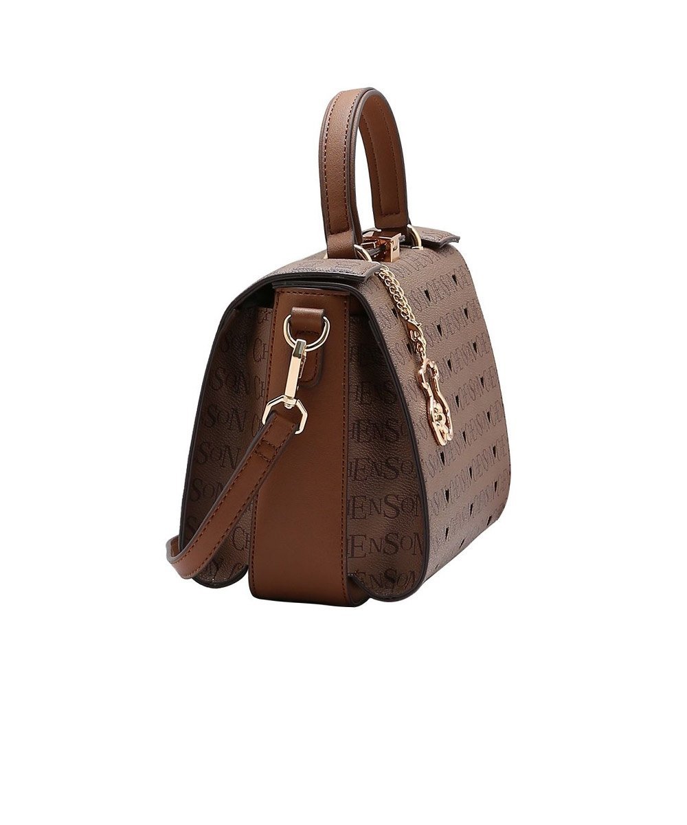 Bolsa Feminina Chenson Cristal Monograma Cafe Marrom 2