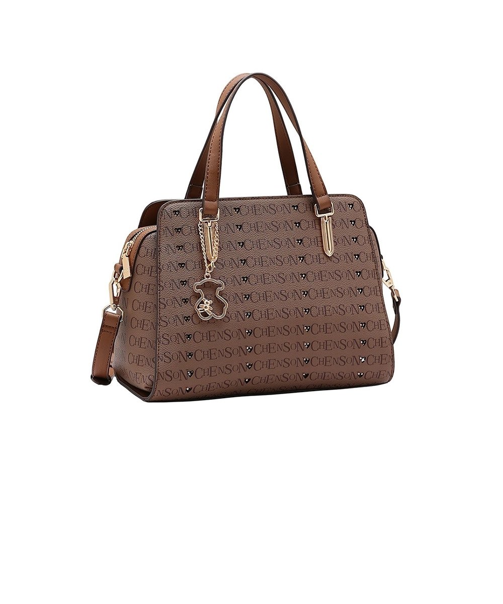 Bolsa Feminina Chenson Cristal Monograma Cafe