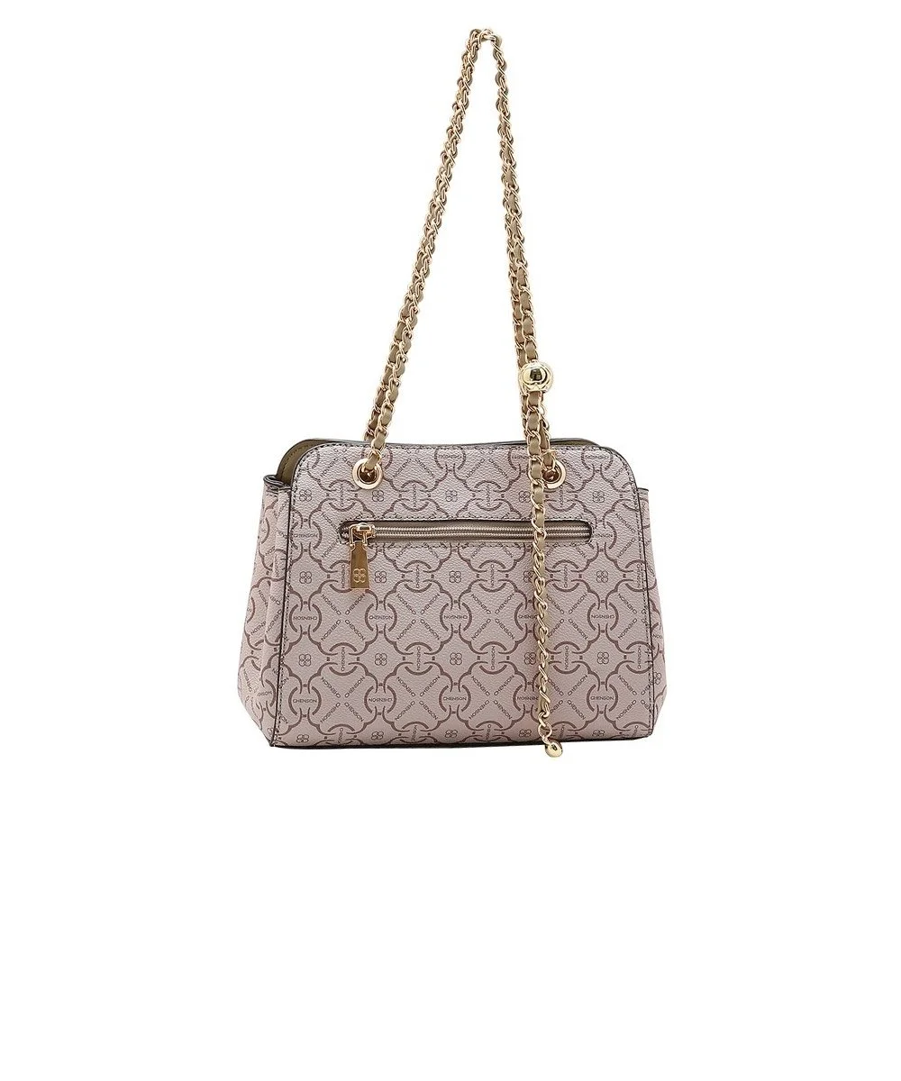 Bolsa Chenson Classic Cristal Ombro Natural Bege 3