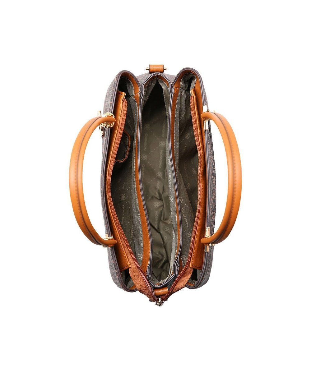 Bolsa Chenson Classic Cristal Estruturada Cafe Marrom 2