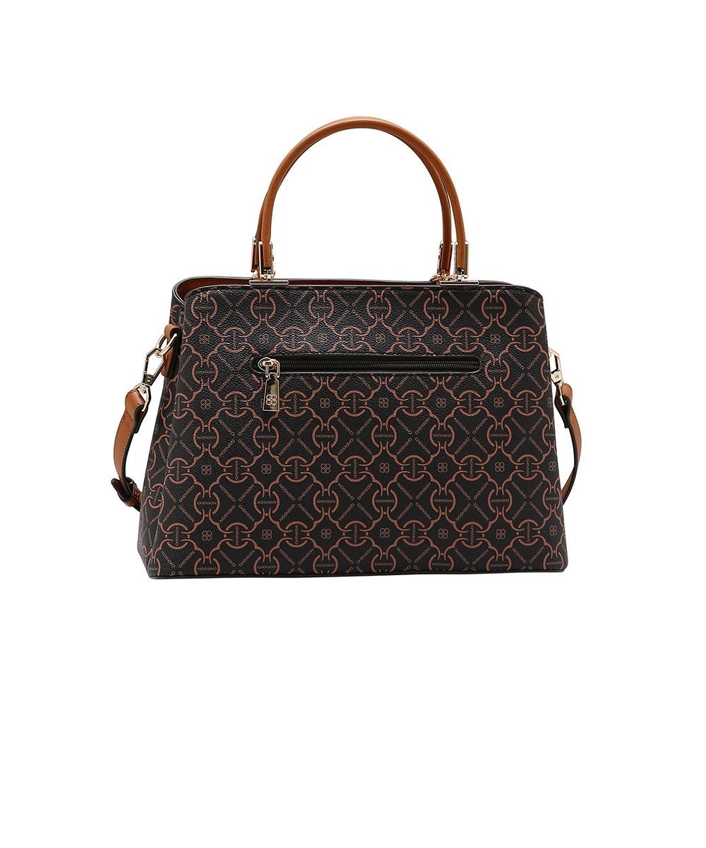 Bolsa Chenson Classic Cristal Estruturada Cafe Marrom 3