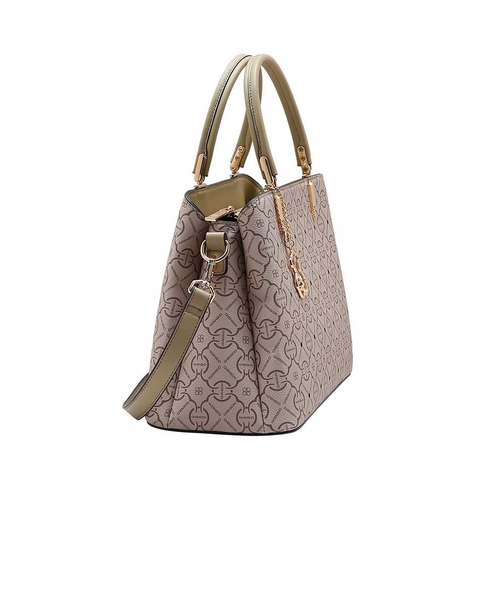 Bolsa Chenson Classic Cristal Estruturada Natural Bege 2