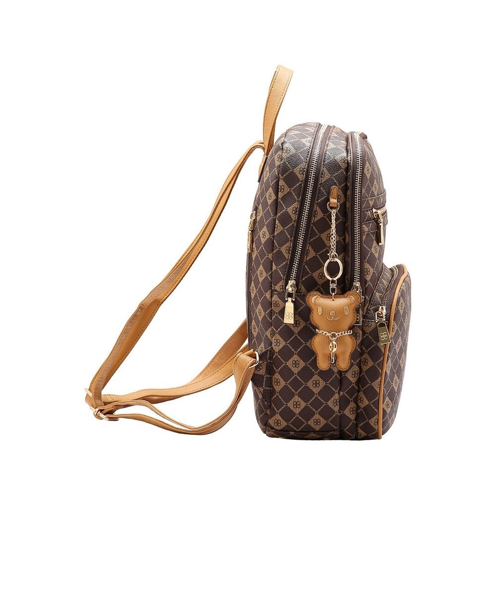 Mochila Feminina Chenson Monograma Cafe Marrom 2