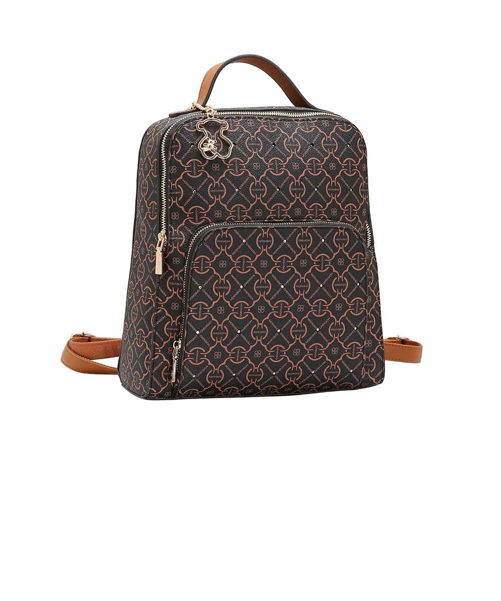 Mochila Chenson Classic Cristal Luxo Cafe Marrom 1
