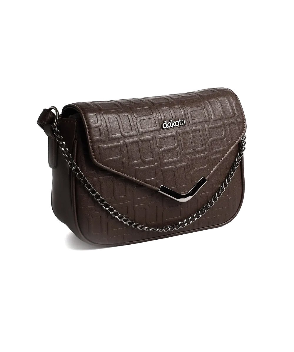 Bolsa Transversal Dakota Chocolate Marrom 2
