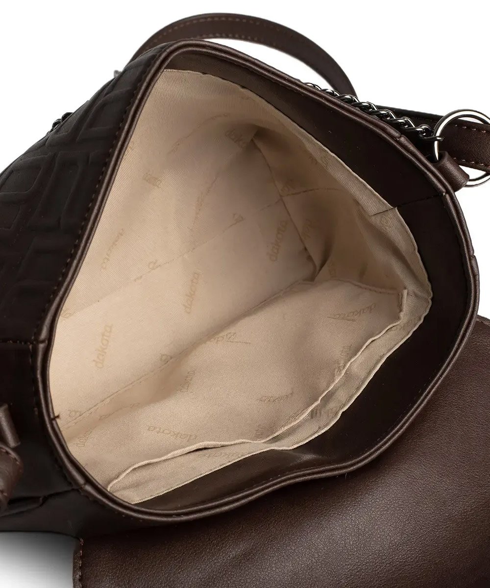Bolsa Transversal Dakota Chocolate Marrom 3