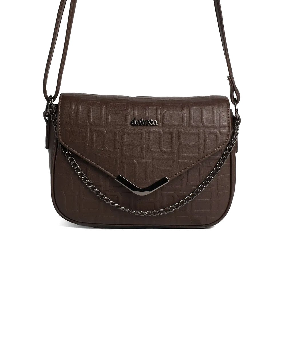 Bolsa Transversal Dakota Chocolate Marrom 4