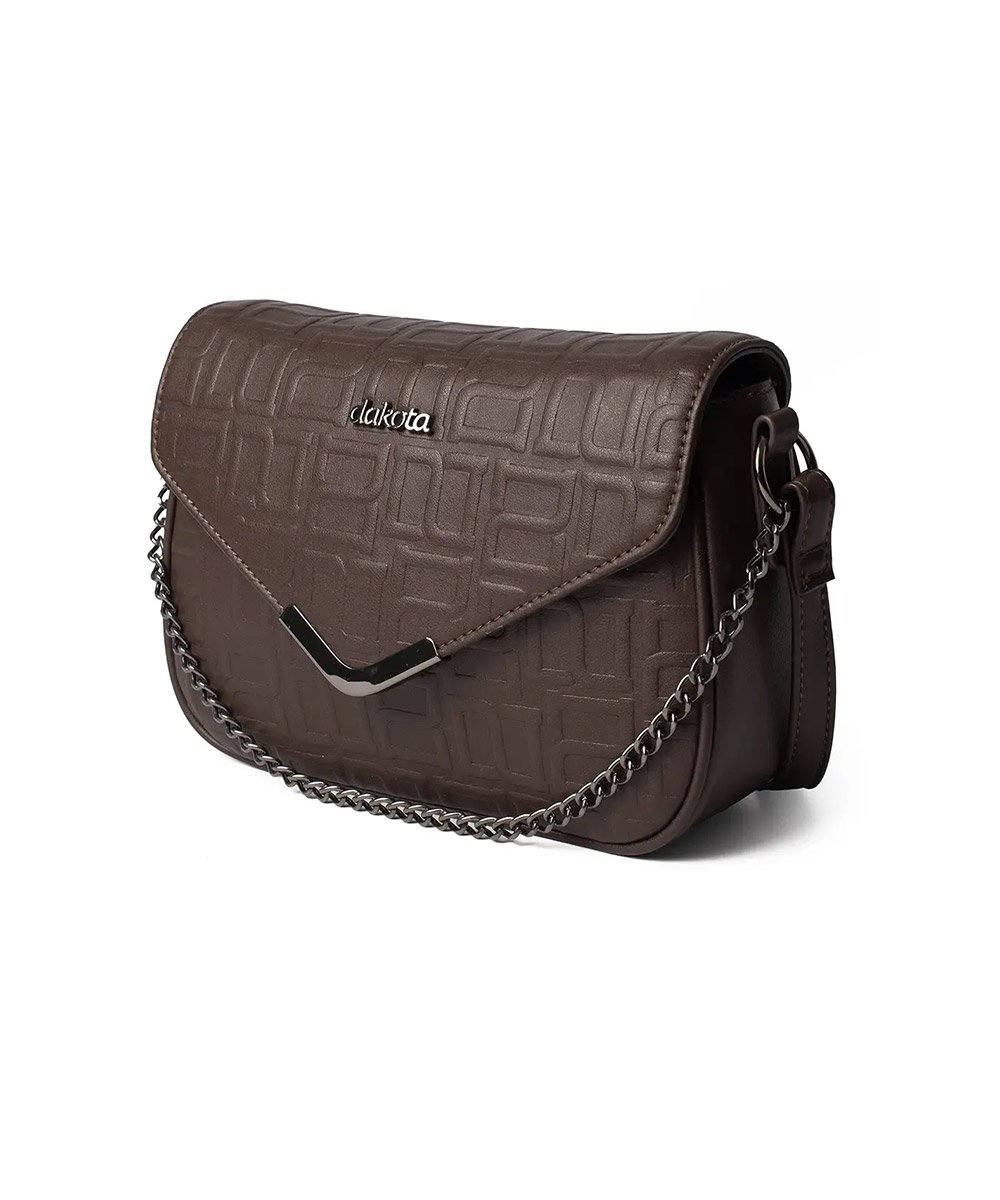 Bolsa Transversal Dakota Chocolate Marrom 5