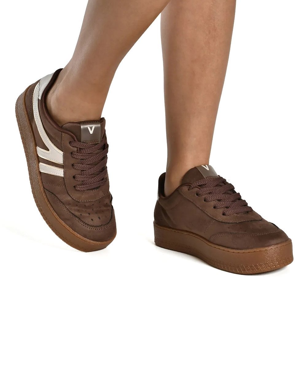 Tênis Feminino Casual Via Marte Marrom Marrom 2