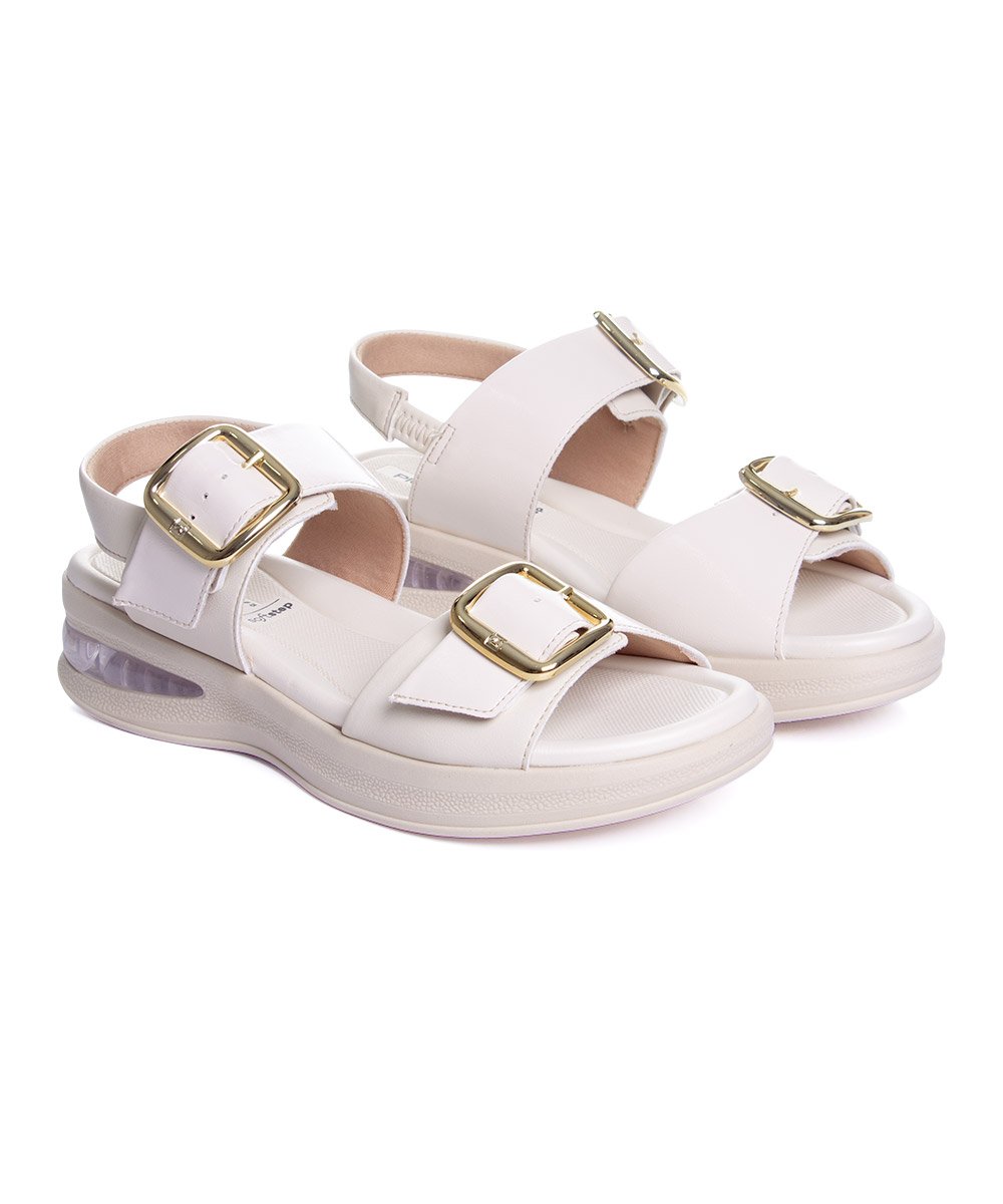 Sandália Feminina Piccadilly Soft Step Off White White 3