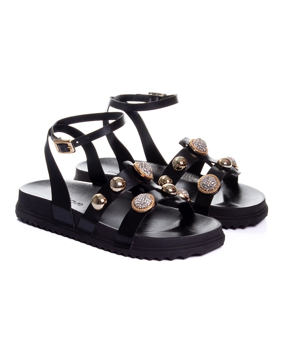 Sandália Flatform Pixolé Preto Preto 3