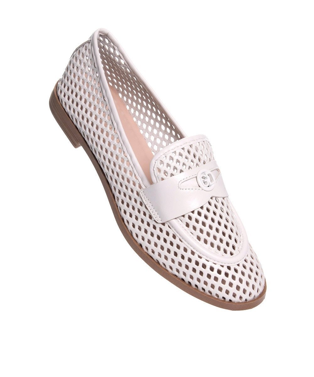 Mocassim Feminino Giulia Domna Couro Off White White 2