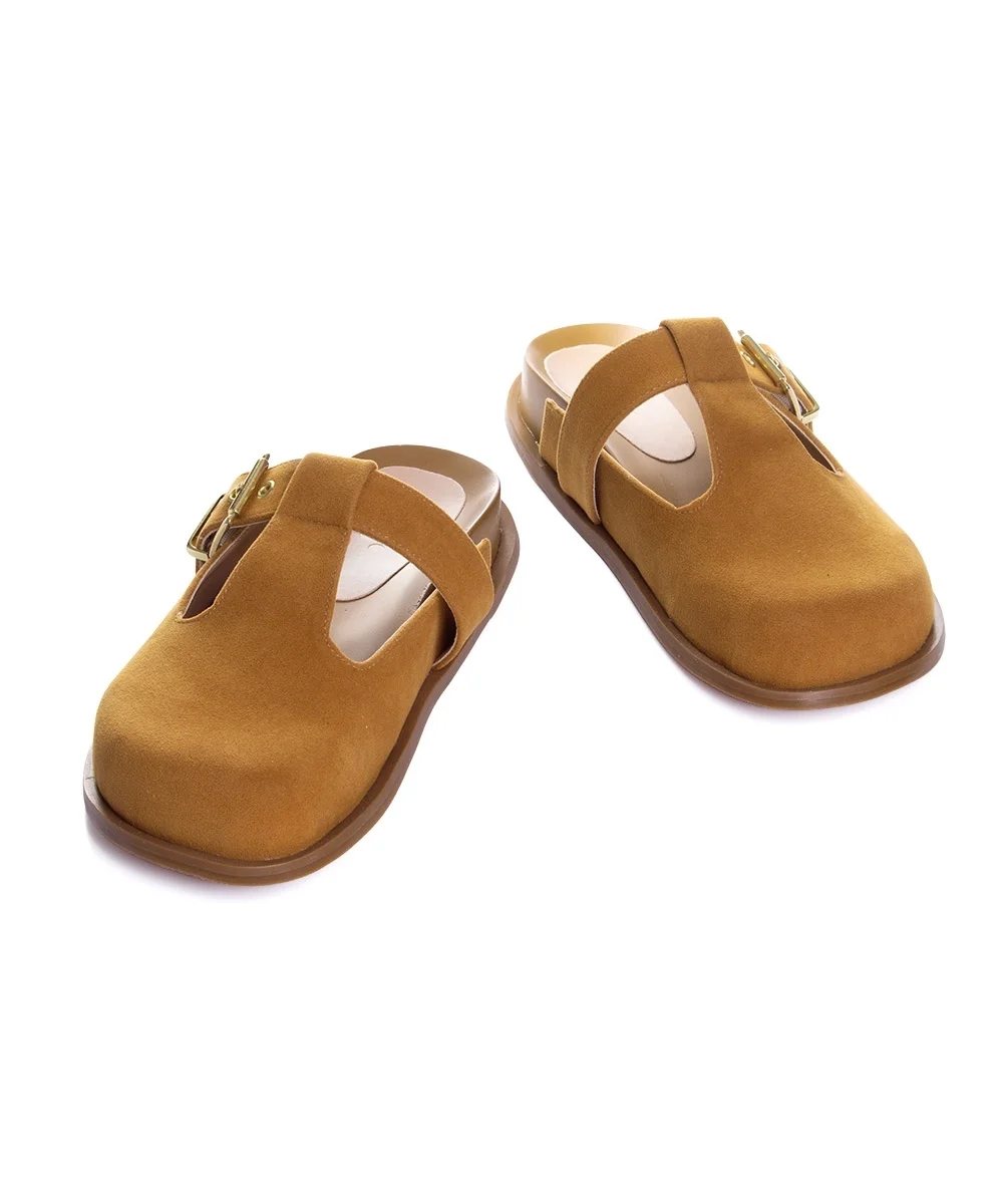 Tamanco Flatform Pixolé Fivela Whisky Whisky 5