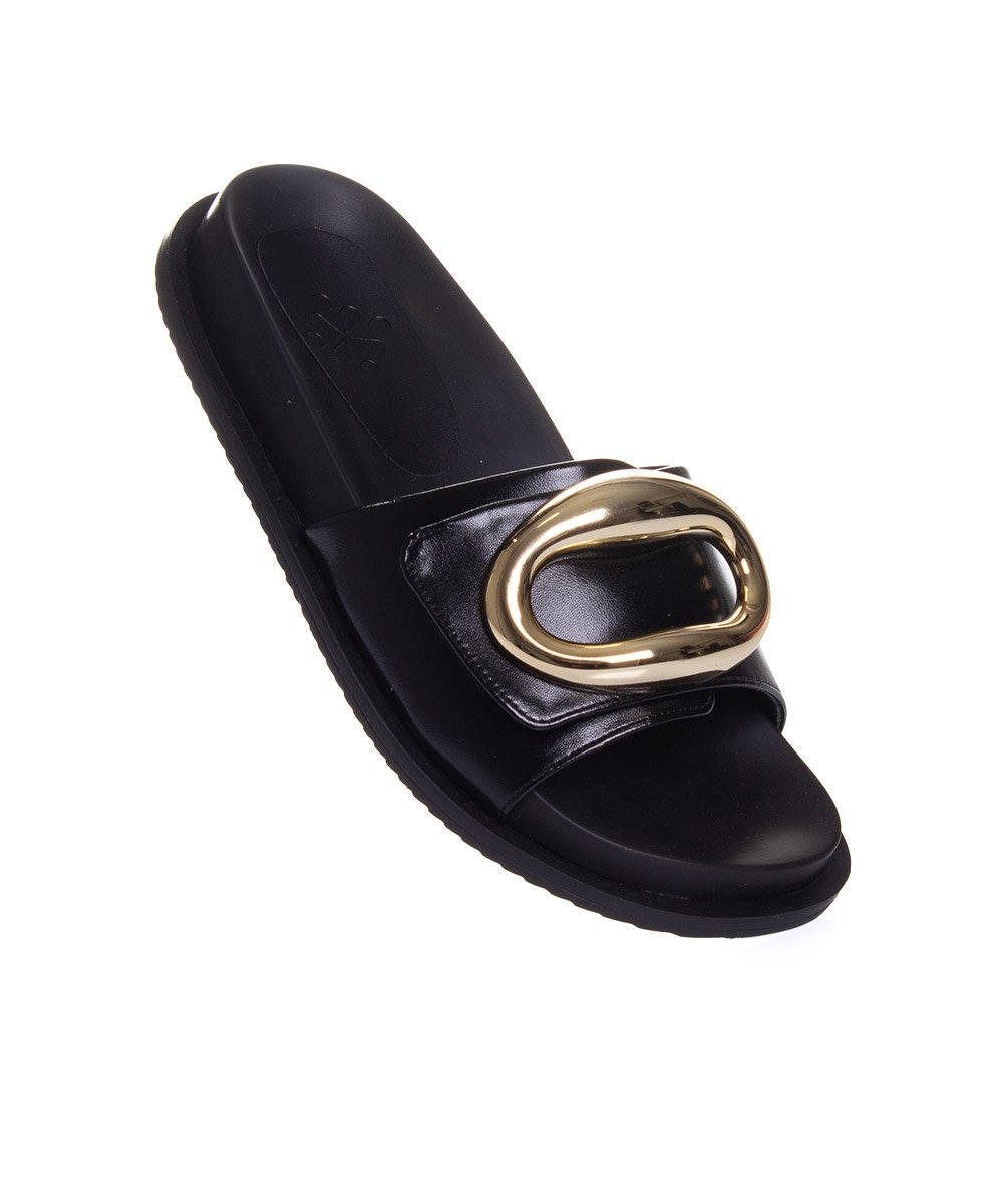 Tamanco Flatform Pixolé Bridão Preto Preto 2