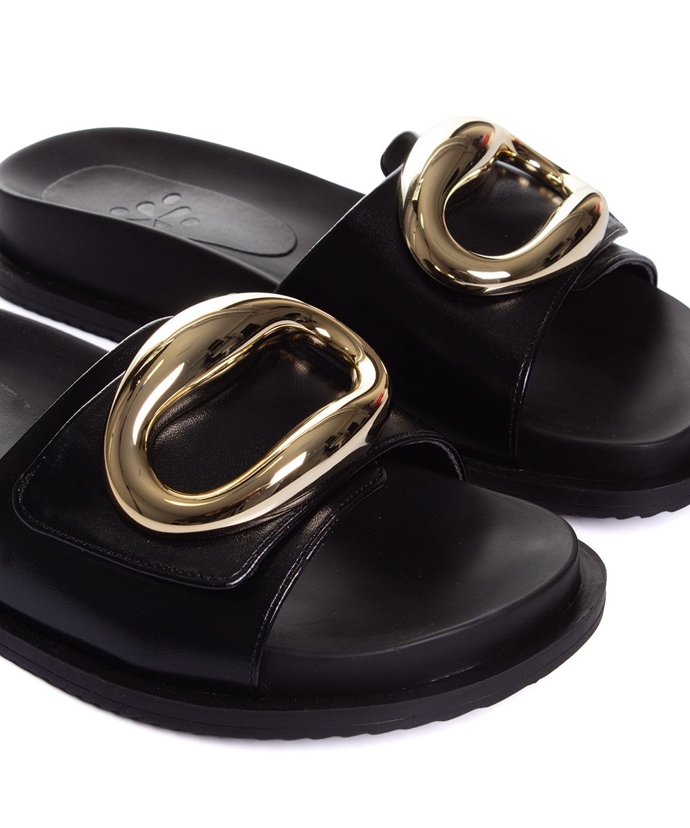 Tamanco Flatform Pixolé Bridão Preto Preto 4