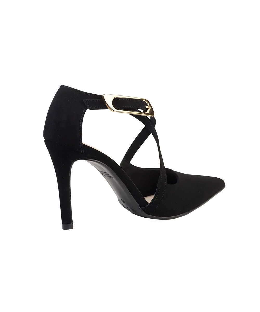Sapato Scarpin Bebecê Fivela Elegance Preto Preto 3