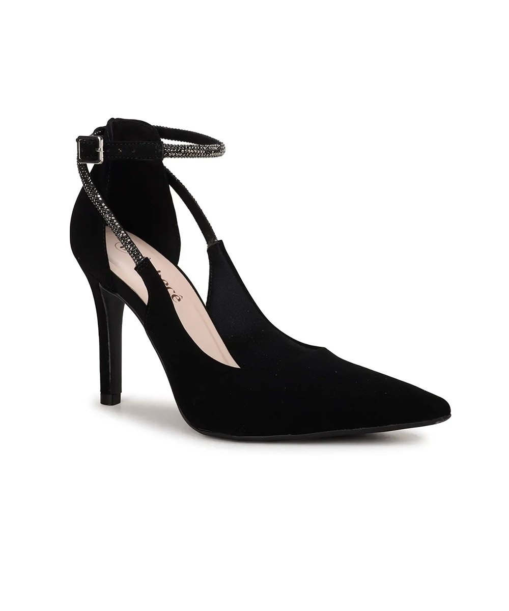 Sapato Scarpin Bebecê Salto Alto Preto Preto 2